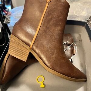 Marlow Brown Ankle Booties